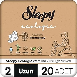 Sleepy Ecologic Premium Plus Uzun 20'li Hijyenik Ped