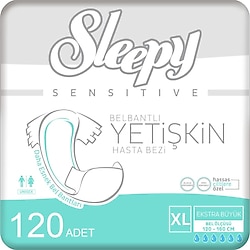 Sleepy Belbantlı Ekstra Büyük Boy XL 30'lu 4 Adet Hasta Bezi
