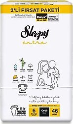 Sleepy Extra Günlük Aktivite 6 Numara XLarge 46'lı Bebek Bezi