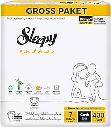Sleepy Extra Günlük Aktivite 7 Numara XX Large 100'lü 4 Adet Bebek Bezi