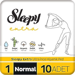 Sleepy Extra Ultra İnce Boy 1 Normal 10'lu Hijyenik Ped
