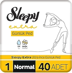 Sleepy Extra Ultra İnce Günlük Ped Boy 1 Normal 40'lı