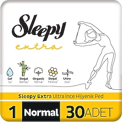 Sleepy Extra Ultra İnce Boy 1 Normal 30'lu Hijyenik Ped