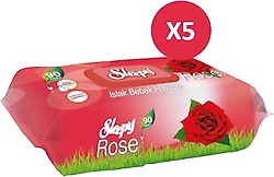 Sleepy Gül Kokulu 90 Yaprak 5'li Paket Islak Mendil
