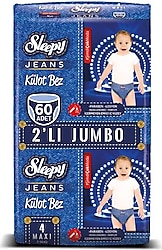 Sleepy Jeans 4 Numara Maxi 60'lı Külot Bez