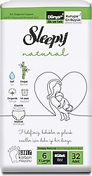 Sleepy Natural 6 Numara X Large 32'li Külot Bez