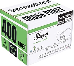 Sleepy Natural 3 Numara Midi 100'lü 4 Adet Bebek Bezi