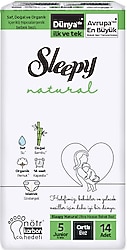 Sleepy Natural 5 Numara Junior 14'lü Bebek Bezi