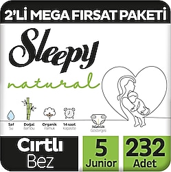 Sleepy Natural 5 Numara Junior 58'li 4 Adet Bebek Bezi
