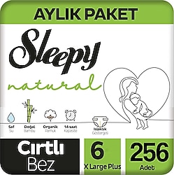 Sleepy Natural 6 Numara X Large 64'lü 4 Adet Bebek Bezi