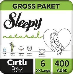 Sleepy Natural 6 Numara X Large 100'lü 4 Adet Bebek Bezi