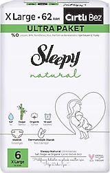 Sleepy Natural 6 Numara X Large 62'li Bebek Bezi