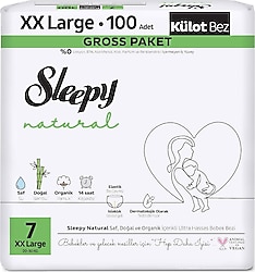 Sleepy Natural 7 Numara XX Large 100'lü Külot Bez