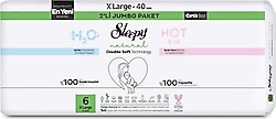Sleepy Natural Double Soft 6 Numara X Large 40'lı Bebek Bezi