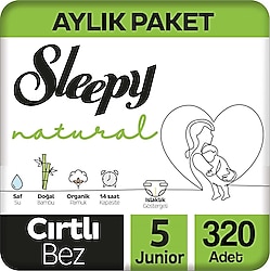 Sleepy Natural 5 Numara Junior 80'li 4 Adet Bebek Bezi