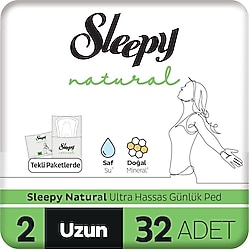Sleepy Natural Ultra Hassas Uzun 32'li Günlük Ped