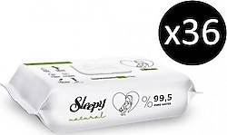 Sleepy Natural Yenidoğan 60 Yaprak 36'lı Paket Islak Mendil