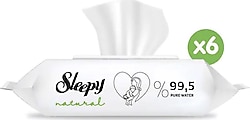 Sleepy Natural Yenidoğan 60 Yaprak 6'lı Paket Islak Mendil