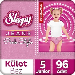 Sleepy Pink Jeans 5 Numara Junior 96'lı Külot Bez