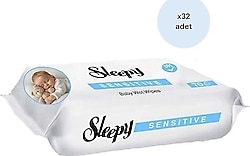 Sleepy Sensitive 70 Yaprak 32'li Paket Islak Mendil
