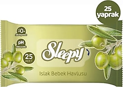 Sleepy Zeytinyağlı 25 Yaprak Islak Mendil
