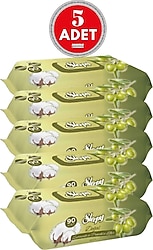 Sleepy Zeytinyağlı 90 Yaprak 5'li Paket Islak Mendil