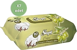 Sleepy Zeytinyağlı 90 Yaprak 7'li Paket Islak Mendil