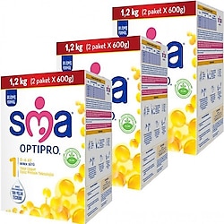 SMA Optipro 1 Probiyotik Bebek Sütü 1200 gr 3 Adet
