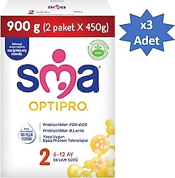 SMA Optipro 2 Probiyotik Devam Sütü 900 gr 3 Adet