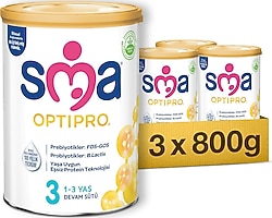 SMA Optipro 3 Probiyotik Devam Sütü 800 gr 3 Adet
