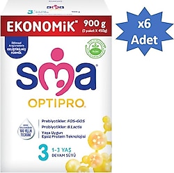 SMA Optipro 3 Probiyotik Devam Sütü 900 gr 6 Adet