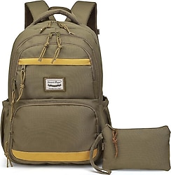 Smart Bags 3234 Haki Kalemlik + Okul Çantası
