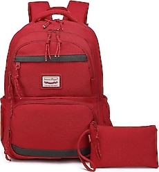 Smart Bags 3234 Vişne Kalemlik + Okul Çantası