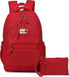 Smart Bags 3235 Vişne Kalemlik + Okul Çantası