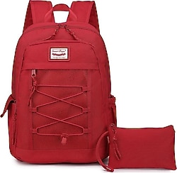 Smart Bags 3238 Vişne Kalemlik + Okul Çantası