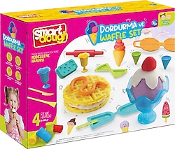 Smart Dough Dondurma ve Waffle Seti 200 gr Oyun Hamuru