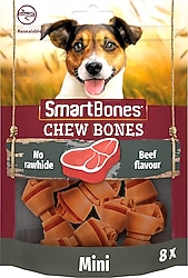 SmartBones Sığır Etli 8'li 128 gr Mini Köpek Ödül Kemiği