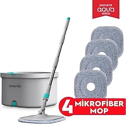 Smarter Aqua Master Otomatik Temizlik Seti + 4 Adet Yedek Mop