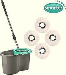 Smarter Otomatik Temizlik Seti + 4 Adet Yedek Mop