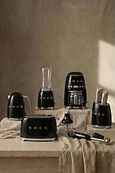 Smeg 50's Style Bella Casa Siyah 6 Parça Elektronik Çeyiz Seti