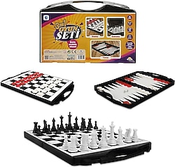 Smile Games 3'ü 1 Arada Çantalı Oyun Seti
