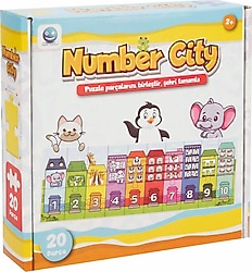 Smile Games Sevimli Hayvanlar ve Evleri Eğitici Puzzle 20 Parça