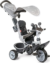 Smoby Baby Driver Comfort 3'ü 1 Arada Gri Bebek Bisikleti