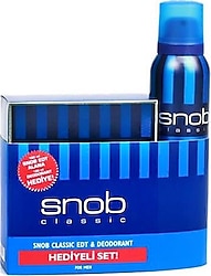 Snob Classic EDT 100 ml + Deo Sprey 150 ml Erkek Parfüm Seti