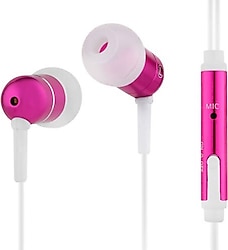 Snopy SN-10A Pembe Kablolu Kulak İçi Kulaklık