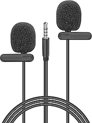 Snopy SN-M60 2 Mikrofonlu Youtuber Yaka Mikrofonu