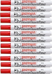 Snowman BG-12 12'li Tahta Kalemi Kırmızı