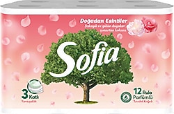 Sofia Parfümlü 3 Katlı 12'li Tuvalet Kağıdı