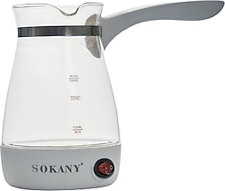 Sokany YLW-606 600 W Cam Elektrikli Cezve