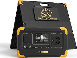 Solar Wise E300 MaxPack E300LFP + S100 Set Taşınabilir Güç Kaynağı